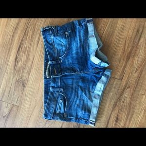Express denim shorts